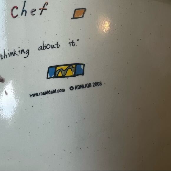 Emerson Creek Pottery Charlie and the Chocolate Factory Roald Dahl Mixing Bowl - Picture 5 of 10